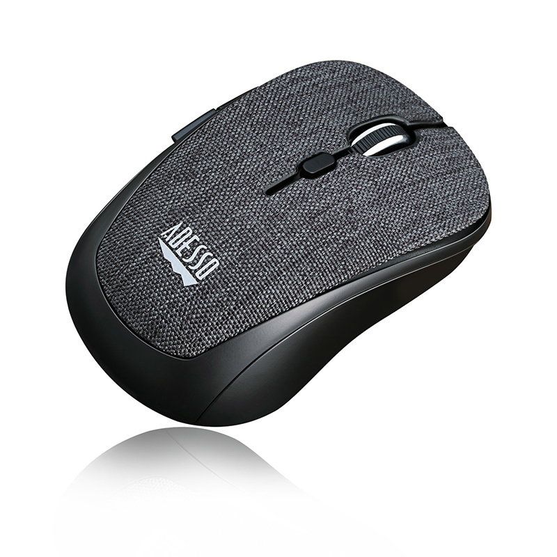 Adesso IMOUSE S80B Mouse - USB - Optical - 6 Button(s) - Black - Wireless 